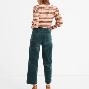 Madewell Slim Wide-Leg Crop Corduroy Pants